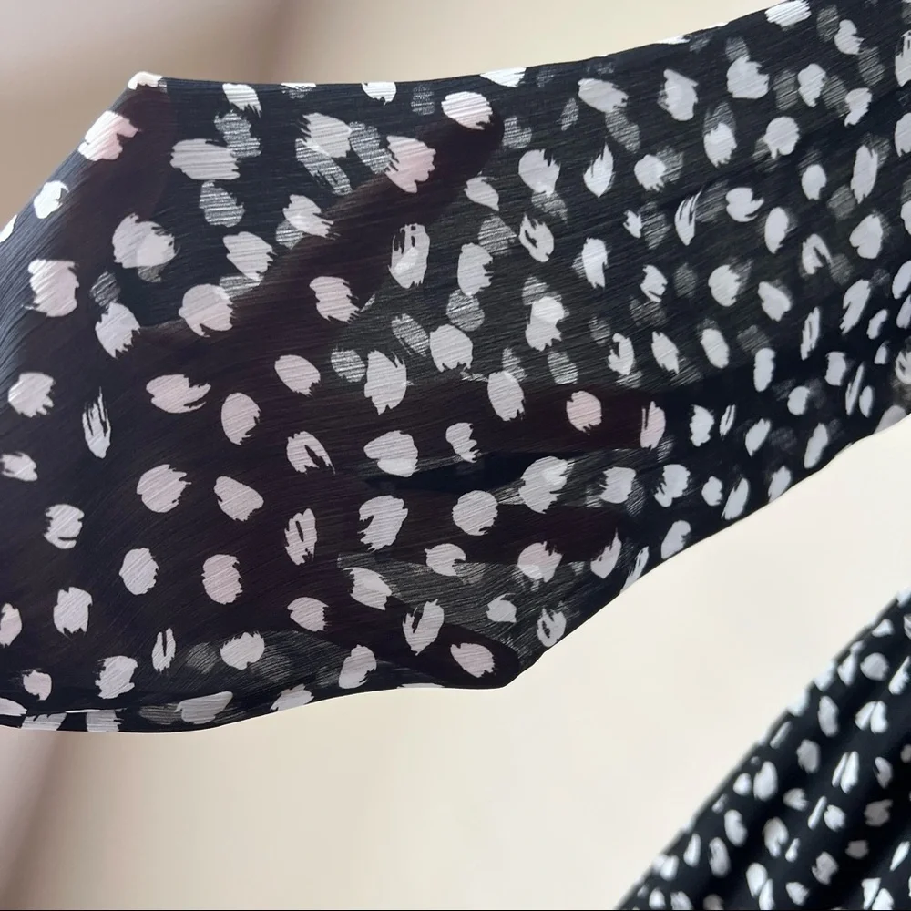 J.Crew Factory Crinkle V Neck Midi Dress XXS size 2 - Picture 5 of 11